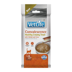 Vet Life Cat Convalescence Creamy Treat with Chicken and Tuna - лечебни кремообразни лакомства за котки в период на възстановяване 4 x 15 г