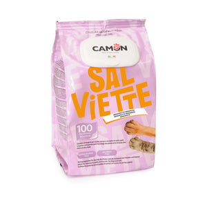 Camon Salviette - мокри кърпички за почистване с аромат на кехлибар 100 броя