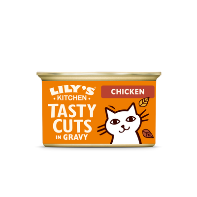 Lilys Kitchen Cat Tasty Cuts Chicken - консерва за котки с пилешко 85 гр