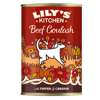 Lily's Kitchen Dog Beef Goulash - Canned Dog Food with Beef 400g