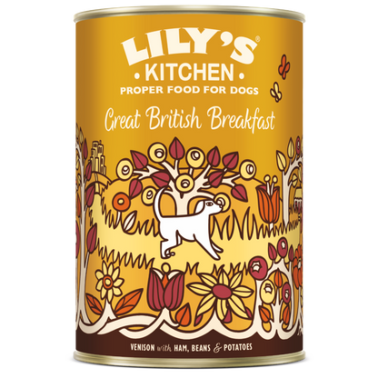 Lilys Kitchen Dog Great British Breakfast - консерва за кучета с еленско 400 гр.