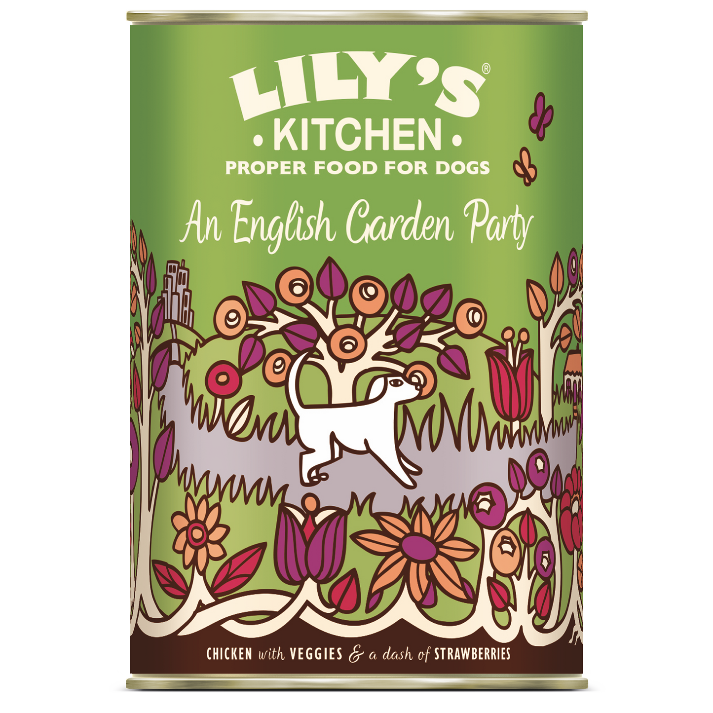 Lilys Kitchen Dog English Garden - консерва за кучета с пиле, ягоди и зеленчуци 400 гр.