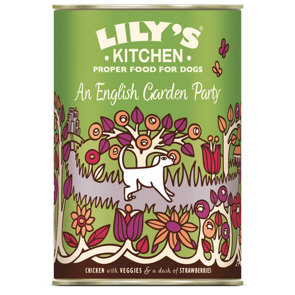 Lilys Kitchen Dog English Garden - консерва за кучета с пиле, ягоди и зеленчуци 400 гр.
