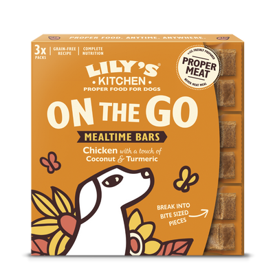 Lilys Kitchen Dog on the Go Protein Bar - протеинови барчета за куче 3 х 40 гр