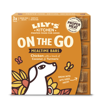 Lilys Kitchen Dog on the Go Protein Bar - протеинови барчета за куче 3 х 40 гр
