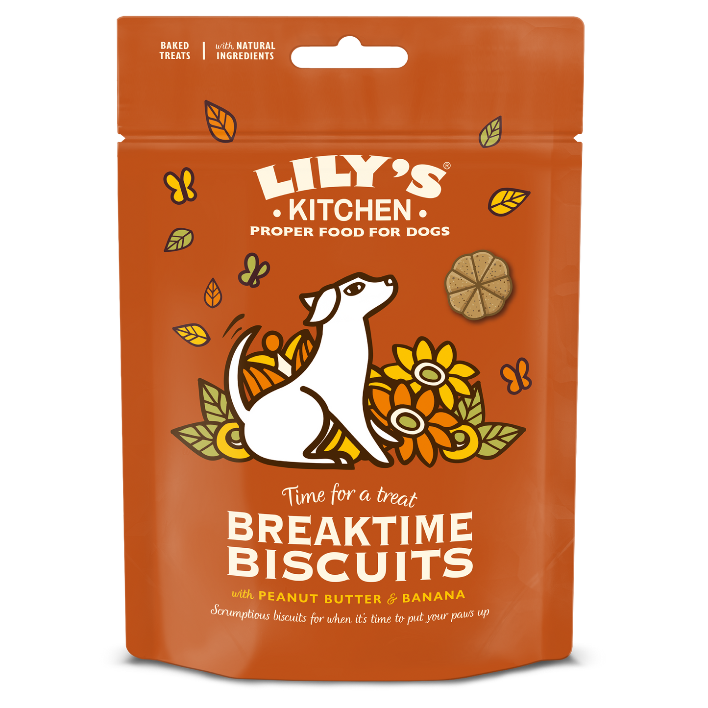 Lilys Kitchen Breaktime Biscuits - хрупкави бисквитки за куче 80 гр.