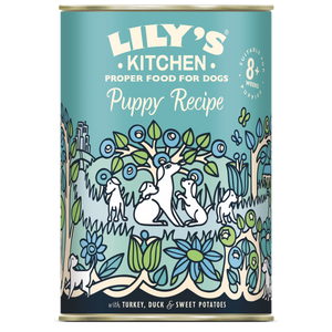 Lilys Kitchen Dog Puppy Recipe Turkey and Duck - консерва за кучета до 14 месеца 400 гр