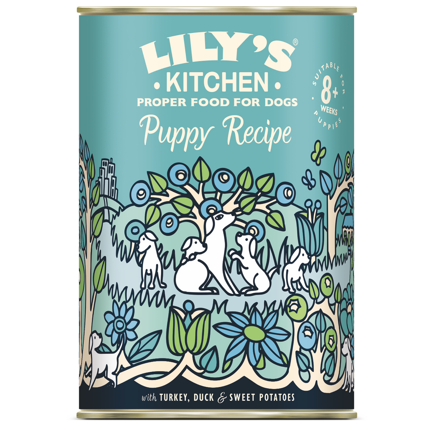 Lilys Kitchen Dog Puppy Recipe Turkey and Duck - консерва за кучета до 14 месеца 400 гр