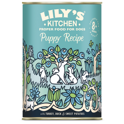 Lilys Kitchen Dog Puppy Recipe Turkey and Duck - консерва за кучета до 14 месеца 400 гр
