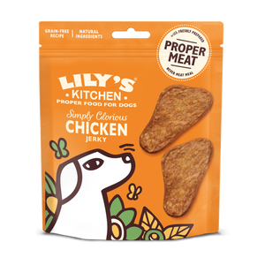 Lilys Kitchen Dog Simply Glorious Chicken Jerky - сушено лакомство с пилешко 70 гр