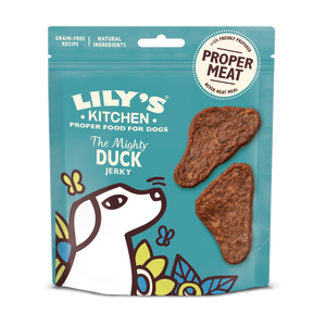 Lilys Kitchen Dog The Mighty Duck Mini Jerky - сушено лакомство с патешко месо 70 гр