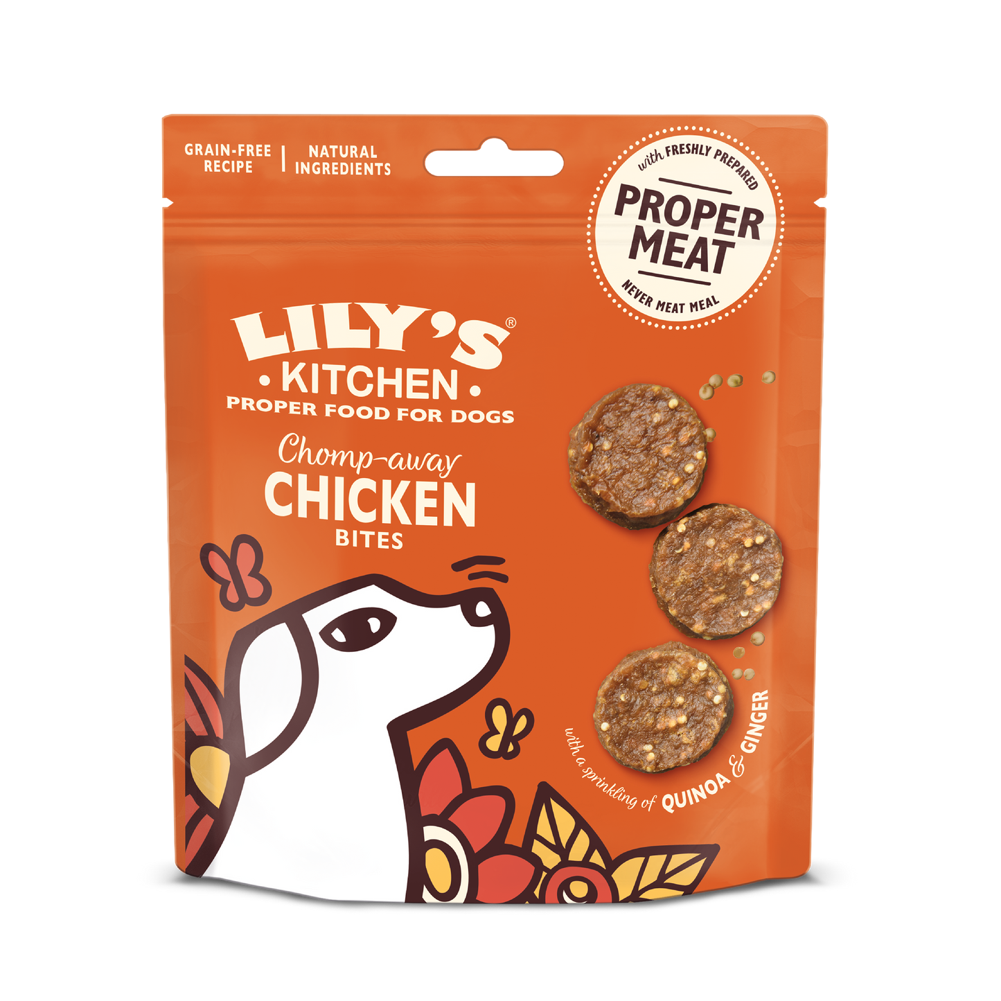 Lilys Kitchen Chicken Bites - хапки пилешко месо за кучета 70 гр