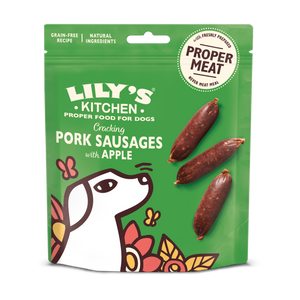 Lilys Kitchen Dog Cracking Pork and Apple Sausages - наденички със свинско и ябълка 70 гр