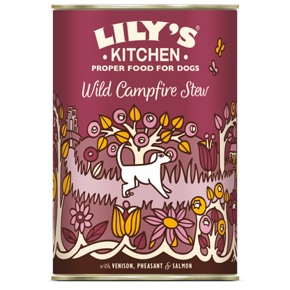 Lilys Kitchen Dog Wild Campfire Stew - консерва за кучета с еленско месо, сьомга и фазан 400 гр.