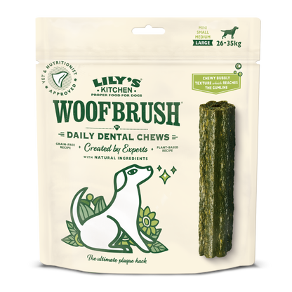 Lilys Kitchen Wolfbrush Large - дентални лакомства за кучета от 26 до 35 кг, 7 бр.