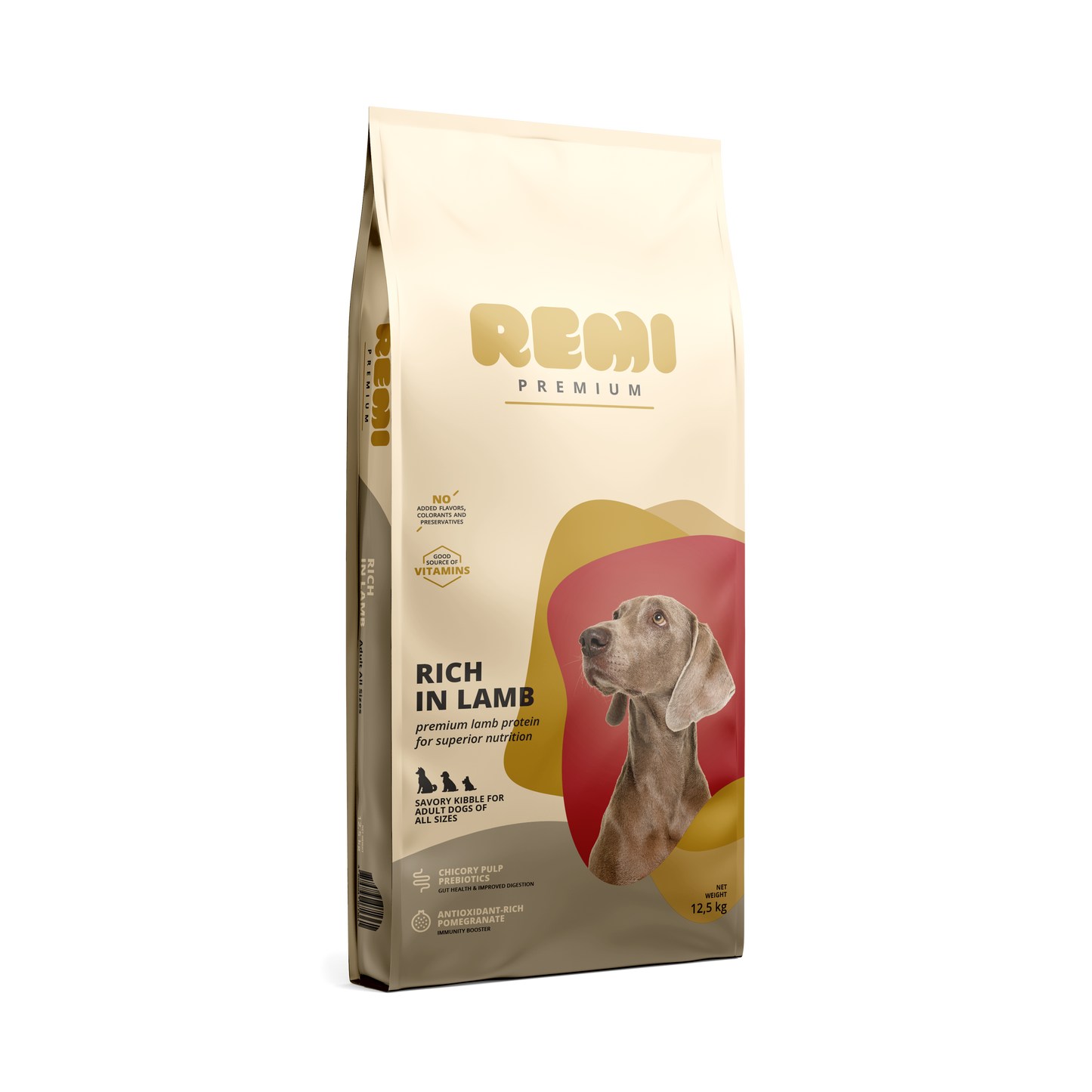 Remi Premium Dog All Size Lamb - суха храна за кучета от всички породи с агнешко месо