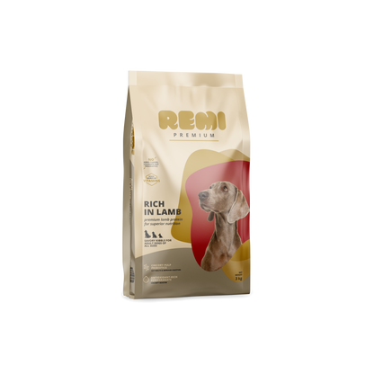 Remi Premium Dog All Size Lamb - суха храна за кучета от всички породи с агнешко месо 12,5 кг