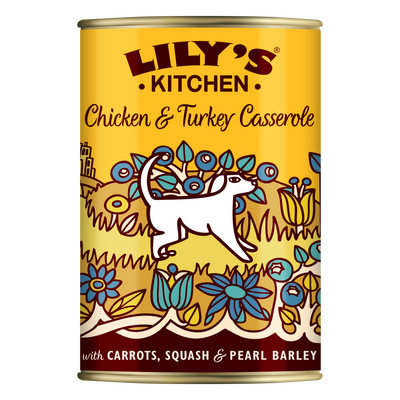 Lilys Kitchen Dog Chicken and Turkey Casserole - консерва за кучета с пилешко и пуешко 400 гр