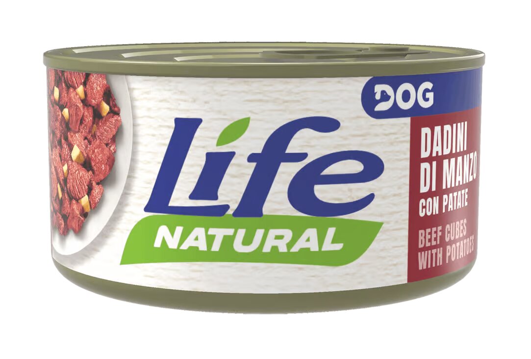Life Natural dog Cubes of Beef and Potatoes - с говеждо месо и картофи 90 грама
