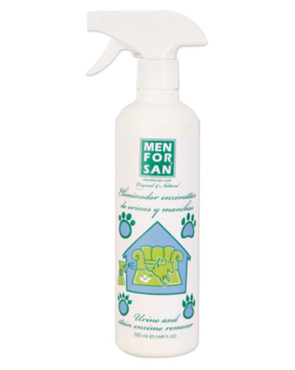 Menforsan Enzymatic Urine and Stain Remover - незабавно елиминира всякаква останала миризма, която идва от урини на кучета и котки 500 мл.
