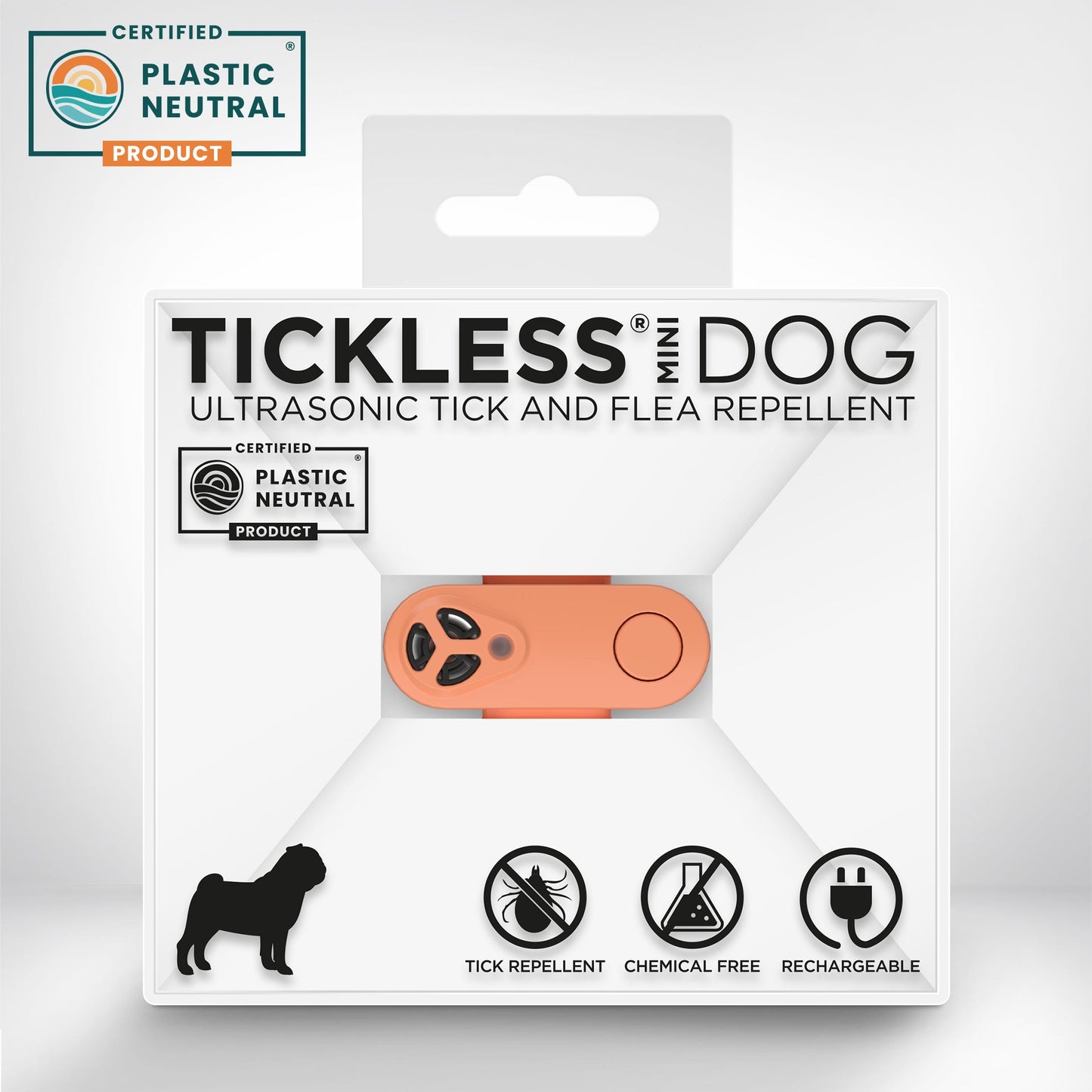 TickLess Ultrasonic Mini Dog - електронен уред за предпазване от бълхи и кърлежи на домашните любимци с USB зареждане зелен