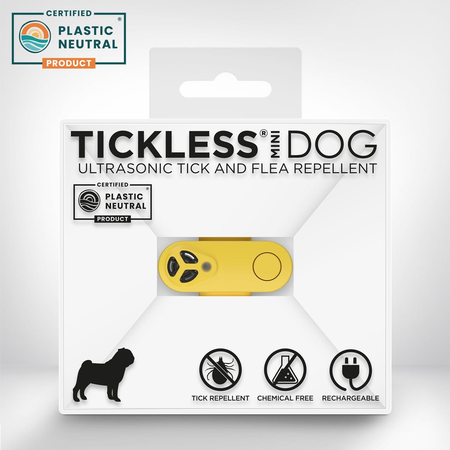 TickLess Ultrasonic Mini Dog - електронен уред за предпазване от бълхи и кърлежи на домашните любимци с USB зареждане зелен