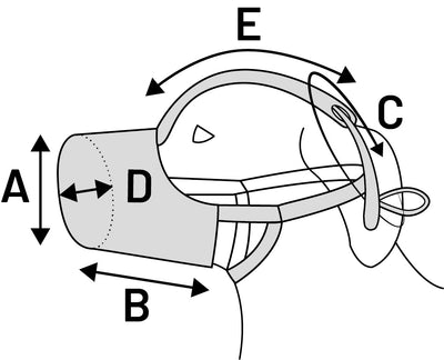 Flamingo Muzzle Benzo L - намордник за куче 8,5 / 4,5 / 11,5 см