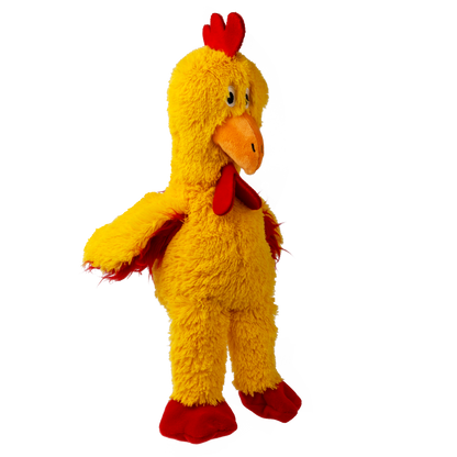 KONG Knots Chicken M/L - плюшена играчка с въжен скелет за кучета 24.7 см
