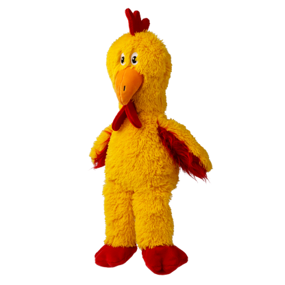 KONG Knots Chicken M/L - плюшена играчка с въжен скелет за кучета 24.7 см