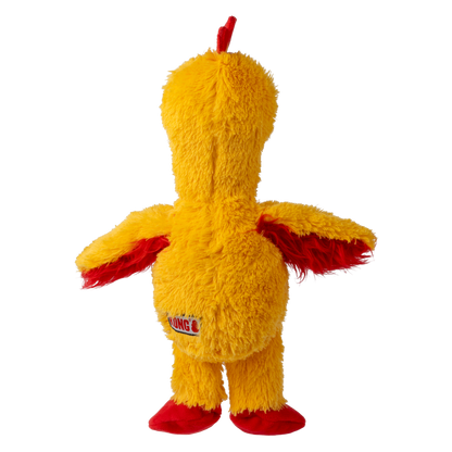 KONG Knots Chicken M/L - плюшена играчка с въжен скелет за кучета 24.7 см