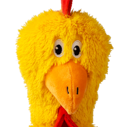 KONG Knots Chicken M/L - плюшена играчка с въжен скелет за кучета 24.7 см