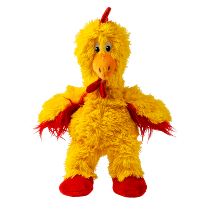 KONG Knots Chicken S - плюшена играчка с въжен скелет за кучета 17.7 см