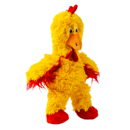 KONG Knots Chicken S - плюшена играчка с въжен скелет за кучета 17.7 см