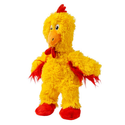 KONG Knots Chicken S - плюшена играчка с въжен скелет за кучета 17.7 см