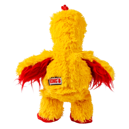 KONG Knots Chicken S - плюшена играчка с въжен скелет за кучета 17.7 см