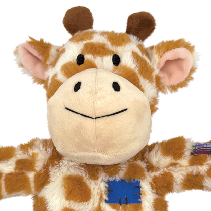 KONG Wild Knots Giraffe - плюшена играчка с въжен скелет за кучета