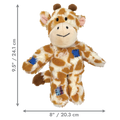KONG Wild Knots Giraffe - плюшена играчка с въжен скелет за кучета