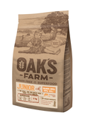 Oaks Farm Junior Salmon and Krill - суха храна със сьомга и крил за кученца от малки и мини породи