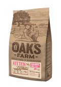 Oaks Farm Grain Free Salmon Kitten - суха храна със сьомга за котенца 6 кг
