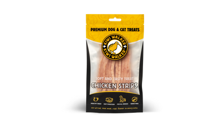 Kiwi Air-Dried Soft Chicken Strips - меки сушени ленти пилешко за кучета и котки 100 г