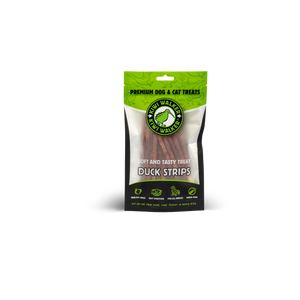Kiwi Air-Dried Soft Duck Strips - меки сушени ленти патешко за кучета и котки 100 г