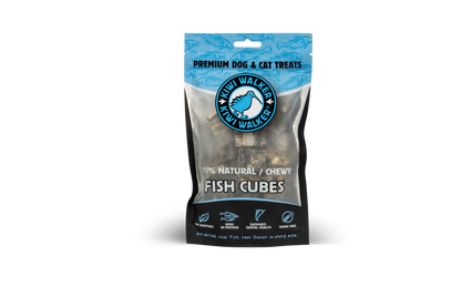Kiwi Air-Dried Fish Cubes - сушени кубчета риба за кучета и котки 100 г