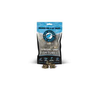 Kiwi Air-Dried Fish Cubes - сушени кубчета риба за кучета и котки 100 г