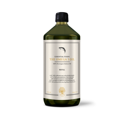 Essential The Omega 3 Oil - изцяло натурална добавка, приготвена от 100% масло от норвежка сьомга, 500 мл.