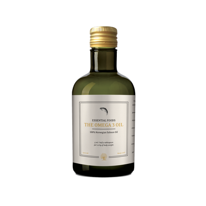 Essential The Omega 3 Oil - изцяло натурална добавка, приготвена от 100% масло от норвежка сьомга, 500 мл.