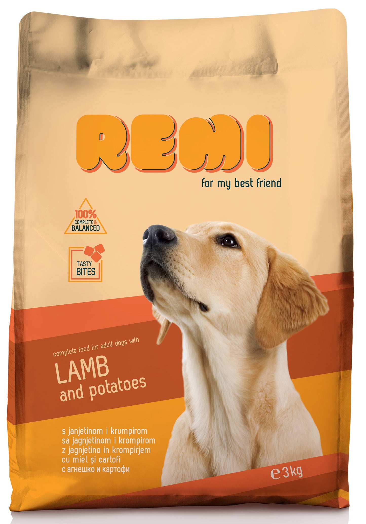 Remi Dog Lamb and Potatoes - суха храна за кучета с агнешко и картофи