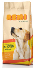 Remi Dog Chicken and Rice - суха храна за кучета с пилешко месо и ориз