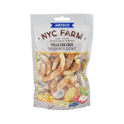 Nayeco NYC Farm Chicken with Coconut - лакомства за кучета с пилешко и кокос 80 г