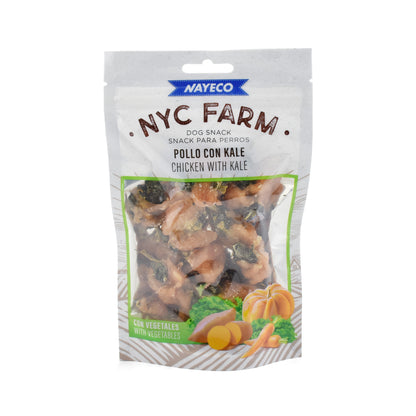Nayeco NYC Farm Chicken with Kale - лакомства за кучета с пилешко и кейл 80 г