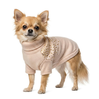 Nayeco Pink Glow Knitted Sweater - плетен пуловер за кучета